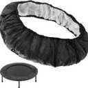 Mini Trampoline Spring Cover 36in 6 Hole Protective Trampoline Pad Replacement Round Oxford Cloth Tear Resistant Trampoline Cover Trampoline Accessories, Black