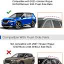 Roof Rack Cross Bars 300lb for Nissan Rogue 2021-2026 with Flush Roof Rails