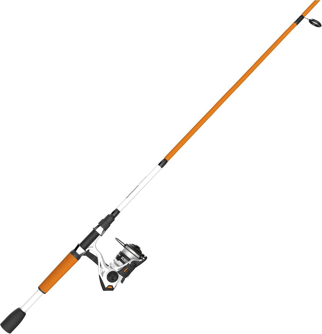 Zebco Roam Spinning Reel and Fishing Rod Combo, 6-Foot Fiberglass Fishing Pole, Split ComfortGrip Handle, Soft-Touch Handle Knob, Changeable Right- or Left-Hand Retrieve