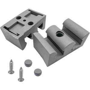 50mm Bathroom Sliding Door Glass Anti-Collision Block Side Guide Rail for Shower Door Bathroom Sliding Door Bumper Shower Room Accessories(4pcs,Grey)