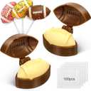 2 Pcs Football Cake Pop Mold with 100 Pcs Sticks Football Mold for Sports Ball Theme Cake Decoration Candy Cupcake Decorations Baking Tools Accessories for Home Baking Birthday Parties