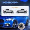 ECCPP Wheel Hub and Bearing Assembly Front 510055 fit for Hyundai Accent 2000-2017, for Hyundai Elantra 1996-2000, for Hyundai Wheel Bearing Hubs 1pc