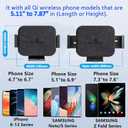 Akantra Alcantara 15W Dual Coil Qi Wireless Car Charger Mount Holder Compatible for Samsung Galaxy Z Fold7 Fold6 Fold5 Fold4 Fold3 S25 Ultra iPhone 16 Pro Max Auto Clamp Fast Car Charger