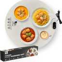 Food Warming Mat  200W Silicone Electric Buffet Warming Tray with 4 Heat Levels & 10H Timer, Roll Up Hot Plate for Parties, Holidays, Buffets, Defrosting & Everyday Meals