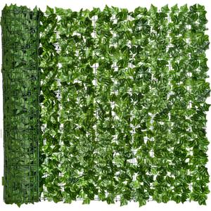 Artificial Ivy Privacy Fence Wall Screen, 59x137.8inch Artificial Hedges Fence and Faux Ivy Vine Leaf Decoration for Outdoor Garden Decor