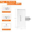 LINKVOLT Smart WiFi Plug Compatible with Alexa and Google Home Smart Outlet Timer with APP Voice Remote Control 2.4 GHz