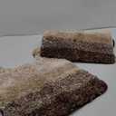  Bathroom Rug Set 2 Piece, Soft Absorbent Microfiber Bath Rug Set, Non-Slip, Machine Wash Dry, Plush Shaggy Bath Mats for Bathroom ( 1-20×24" 2-20×30,
 Brown)