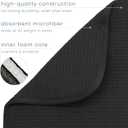 S&T INC. Dish Drying Mat XL, 18 x 24, Absorbent Microfiber Kitchen Counter Mat, Dish Drying Pad for Dishes, Utensils, Pots and Pans, Extra Large, Black