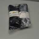 Sock Amazing Unisex Bamboo Rayon Socks Super Soft Black Crew Socks 8 Pack, Size: 9-11