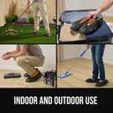 GORILLA GUARD Shoe Covers Disposable, Pack of 200 (100 Pairs) Waterproof Ankle Booties, Puncture Resistant Accessories for Work, Safety Boot Cover for Indoors and Outdoors, Secure Universal Fit, Black