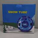 KEUCL Snow Tube, 47 Inch Cold-Resistant PVC Inflatable Big Snow Sled for Kids and Adults, Thickened Heavy Duty Hard Bottom Sleds Snow with Handles, Winter Toys for Outdoor Sledding Snow Tube Sports