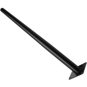 Straight Furniture Table Leg 28 Inch, Round Tapered Metal Furniture Leg Black, Modern Dresser Cabinet Sofa Support Feet Replacement 