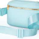 Cross Body Fanny Pack for Women,Fashion Waist Packs Crossbody Bags,Belt Bag with Adjustable Strap - Blue