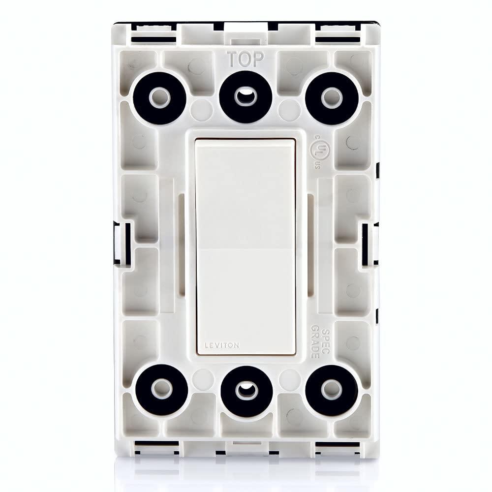 Leviton 15 Amp Decora Weather-Resistant Single-Pole Switch, W5601-2W, White