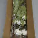 VIERENA 6 Pcs Faux Silk Peony Artificial Flowers for Vase -27", Bulk Fake Peonies Branches with Stems for DIY Bouquet Centerpieces Wedding Fillers Arrangements Shower Decorations (Cream)