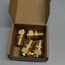 4 Pack 3/4'' CSST Male NPT Pipe Fitting Kit Brass Natural Gas Quick Connect Adapter Grill Propane Conversion Connector