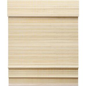 LazBlinds Cordless Bamboo Roman Shades, Privacy Window Treatment, Roll Up Bamboo Blinds for Windows, 46'' W x 60'' H (Privacy-dp-natural)