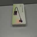 Gooseneck Tablet Holder for Kindle Reading in Bed with Page Turner Remote, Hands Free Desk Bedside Lazy Arm Stand for Kindle Accessories, Gifts for Readers (Glossy Black)