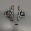 uxcell 2pcs KP003 Pillow Block Bearings 17mm Bore Bearing Units Zinc Alloy Flange Mounted Bearing Housing, P6(ABEC3)