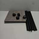 3 Tier Tall Plant Stand Indoor with Wheels, Movable Plant Shelf Metal Wood Multiple, Flower Pot Holder for Living Room Office Balcony Patio, Oak Grey