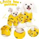 Paiaite Dog Pajamas Onesie: Comfortable Four-Legged Apparel for Small, Medium, & Large Dogs, Polyester Material for Comfort, Wrinkle Resistance, Moisture Wicking, Stretchiness Cute Bee 3XL