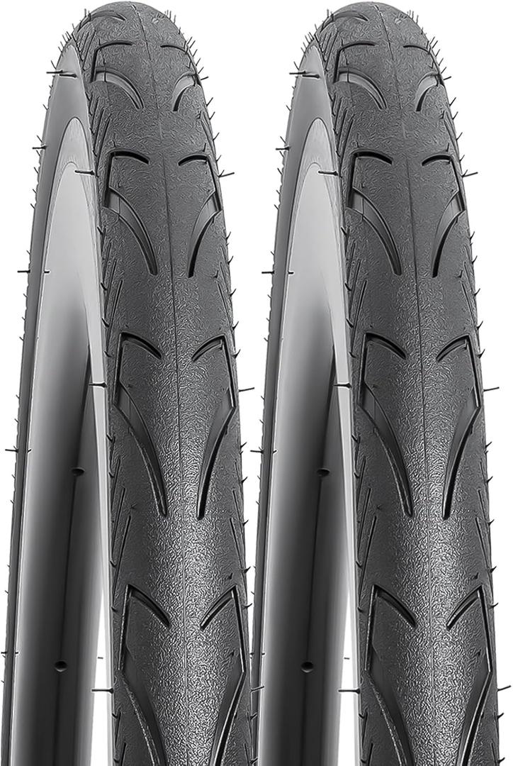 YUNSCM 26x1.50 Lightweight Bike Tires (ETRTO 40-559) 60TPI Nylon Anti-Puncture Protection Compatible with 26" Mountain Bike Tires 26x1.5-2 PCS