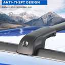 Wonderdriver 300lbs Lockable Roof Rack Cross Bars Compatible with 2024 2025 2026 Hyundai Santa Fe & Santa Fe Hybrid with Raised Side Rails (Not for SE), Heavy Duty Aluminum Roof Rails Crossbars Canoe