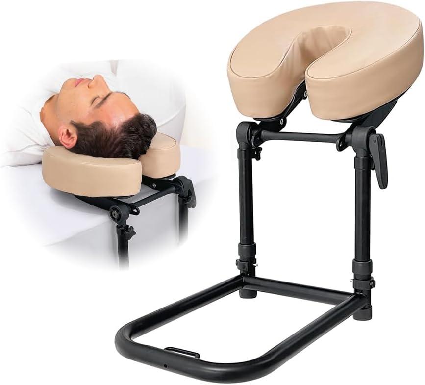 AOSSA Massage Headrest for Bed Face Cradle, Home Mattress Top Massage Kit, Face Cushion for Massage Face Down, Adjustable Salon Head Rest & Support for Mattress, Eye Surgery Recovery Equipment