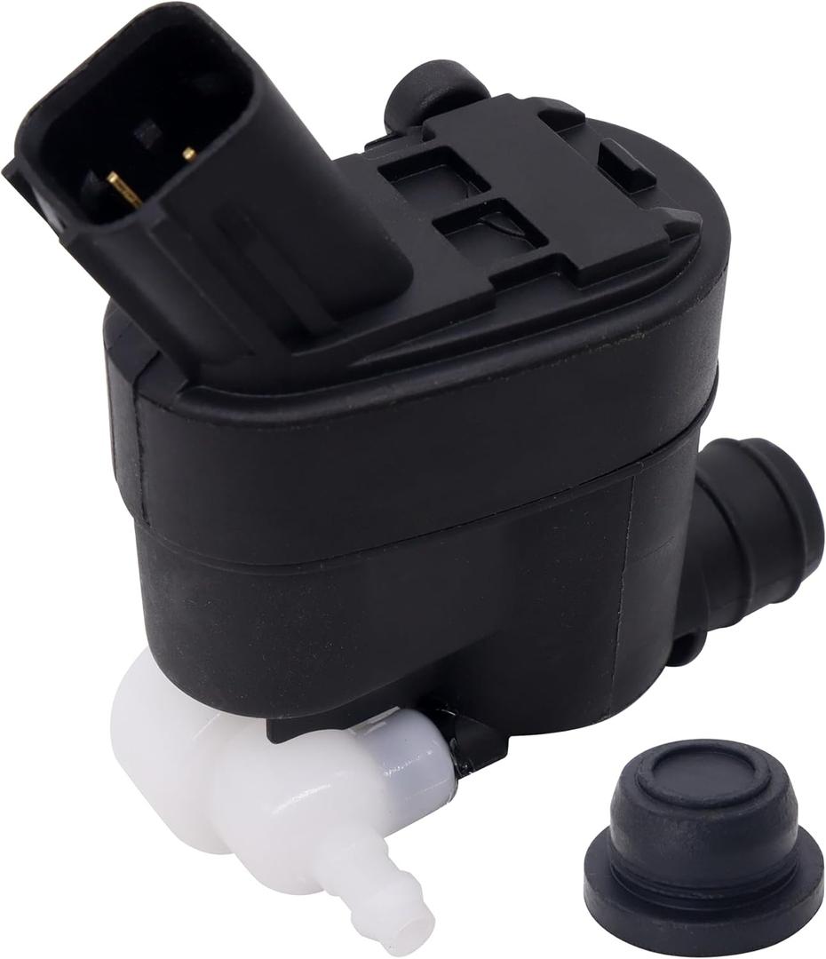 HiSport 98510-2W500 Windshield Washer Pump - Compatible with Genesis GV70/GV80 Hyun Elantra GT Santa Fe/Fe Sport/Fe XL Veloster Kia Carnival/Seltos/Sportage/Telluride - Replace 98510-4Z000 (377153)