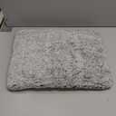 Self Warming Cat Bed, Heated Cat Bed, 2.0 Upgraded Thermal Foil Heating Pad, Plush Self-Heating Pet Mat for Crate, Floor, with Removable Washable Cover, Non-Slip, 15"x19" (Gray)