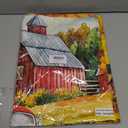 JRED Fall Dogs Garden Flags 28x40 Inch, Double Sided Autumn Pumpkin Burlap Flags for Outside, Puppys Yard Flag Decorations for Home Farmhouse Holiday