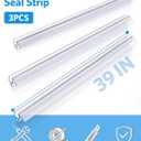 Delamu 3-Pack Shower Door Bottom Seal, 3/8''× 39'' Shower Door Sweep Strip