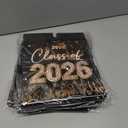 5 x Glitter Black and Gold Graduation Card Box for Class of 2026, Congrats Grad Card Box for Graduation Party Supplies Party Favors