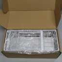 Cisily Sponge Holder for Kitchen Sink, Sink Caddy Organizer with High Brush Holder, Kitchen Countertop Organizers and Storage Essentials, Rustproof 304 Stainless Steel (White, 9.25)