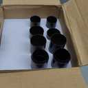 TONIAL 2 Pack Curtain Rods 32 to 58 Inch, Telescoping Splicing 3/4 Inch Single Rods for Windows Decorative Drapery Rod with Small Finial, Bronze