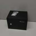 Bonsaii Safe Box with Key Lock, Steel Security Lock Box, 0.23 Cubic Feet, 9.06" W x 6.69" D x 6.69" H, Small Hidden Safe for Cash Jewelry