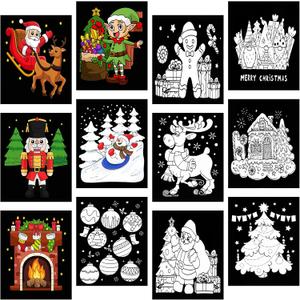48 Pcs Christmas Velvet Coloring Posters Christmas Fuzzy Felt Coloring Pages Xmas Crafts for Adults Teenagers Classroom Holiday Arts Crafts Activity Party 48 Pcs Christmas Velvet Coloring Posters Christmas Fuzzy Felt Coloring Pages Xmas Crafts for Adults Teenagers Classroom Holiday Arts Crafts Activity Party