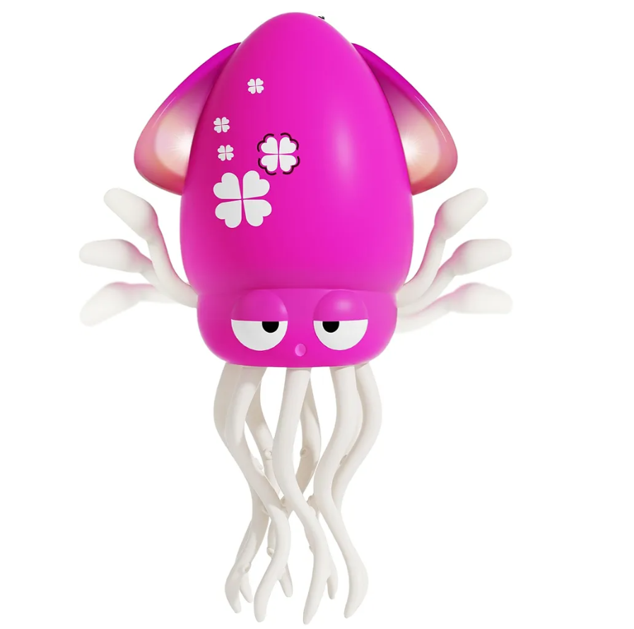 Electric Dancing Octopus Light Music Suitable for 12-18 Months Old Baby Toys, Kid Crawling Squid Toys Suitable for Toddler Tummy time, Christmas for 1 2 3 4 5 6 Year Old Girl (Purple) Pack of 2