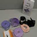 Resistance Bands Set - Pull Up Bands for Men Women, Exercise Bands Resistance with Door Anchor, Training Poster & Pouch for Body Stretching, Pull Up Assist (4 PCS - (5-80LBS) - Gradient Blue-Purple)