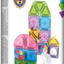 Magna-Tiles microMAGS 24-Piece Spring Garden Travel Set, The Original Magnetic Building Brand