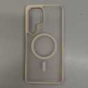 SUPFINE Magnetic for Samsung Galaxy S24 Ultra Case with Screen Protector, (Compatible with MagSafe) (Military Grade Drop Protection) Slim Translucent Shockproof Phone Case,Stone