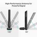 TP-Link USB Bluetooth Adapter for PC, Bluetooth 5.3 Long Range Receiver, Plug and Play, Adjustable Antenna, Supports Windows 11/10/8.1/7 for Desktop, Laptop, Keyboard, Mouse, etc (UB500 Plus)