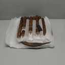 MaxSmeo Side Table, 3-Tier Small End Table, Modern Oval Night Stand Accent Table for Living Room, Bedroom, Rustic Brown