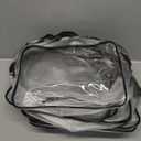 Clear Toiletry Bag Quart Size Bag Travel Makeup Cosmetic Bag PVC Toiletries Cosmetic Pouch for Women Men 13PCS (S)