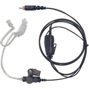 WODASEN CLP1010e Earpiece CLP1080e Earpieces Acoustic Tube Radio Ear Piece Headset with Mic PTT Compatible with Motorola CLP 1010e CLP 1080e CLP107e CLP1040e CLP1083e CLP446e CLPe446 CLPe Plus
