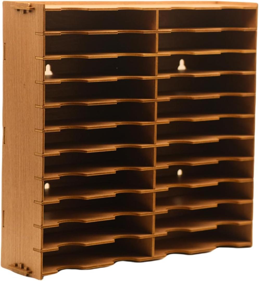 Ink Pad Holder,Stamping Pad Organizer Design for Stampin Up Wall Mount Painting Tray Rack for Crafts-Supply - 22 Slots