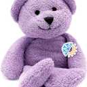 Thermal-Aid (Tumble The Lavender Bear)  Washable Heating Pad & Ice Pack for Kids  Microwave & Freezer Safe, Plush Hot/Cold Pack with Natural Corn Filling  Reusable Comfort (Zoo Purple Bear)