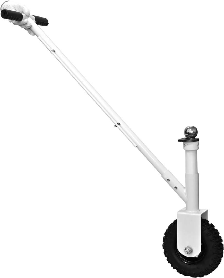 Trailer Dolly with Off-Road Wheels, Heavy-Duty 3500 lbs Capacity, 50mm Custom Hitch Ball & Mount  Manual Tow Dolly for RV, Boat, Camper & Utility Trailers