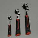 6 8 10 Multi-function Self-locking Pipe Wrench Set, Chromium Vanadium Steel, Plumbers Wrench with Self Tightening Function for 9/32-1 3/8 (7-35mm) Pipe Fittings and Nuts (1set)