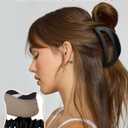 3Pcs Silicone Hair Clips Flexible Claw Clips for Women Cloud Clip Bendable Large Hair Claw Clip
